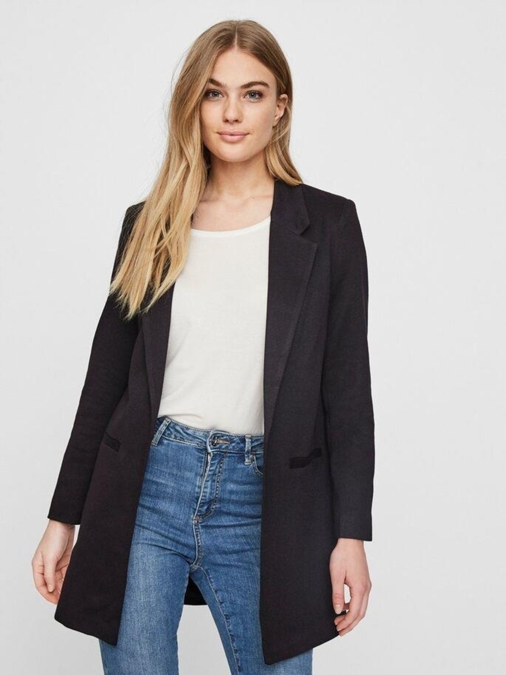 Vero Moda Black Longline Blazer